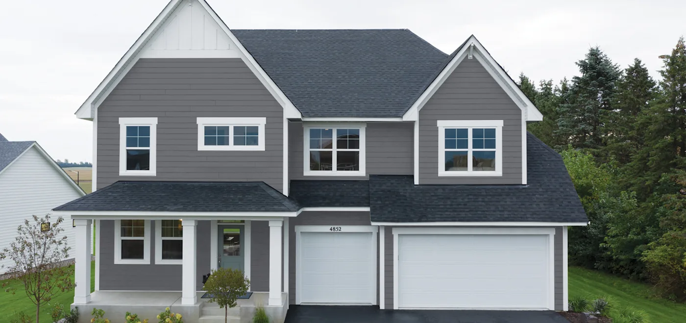 LP ExpertFinish Colors On Real Homes in Cavern Steel