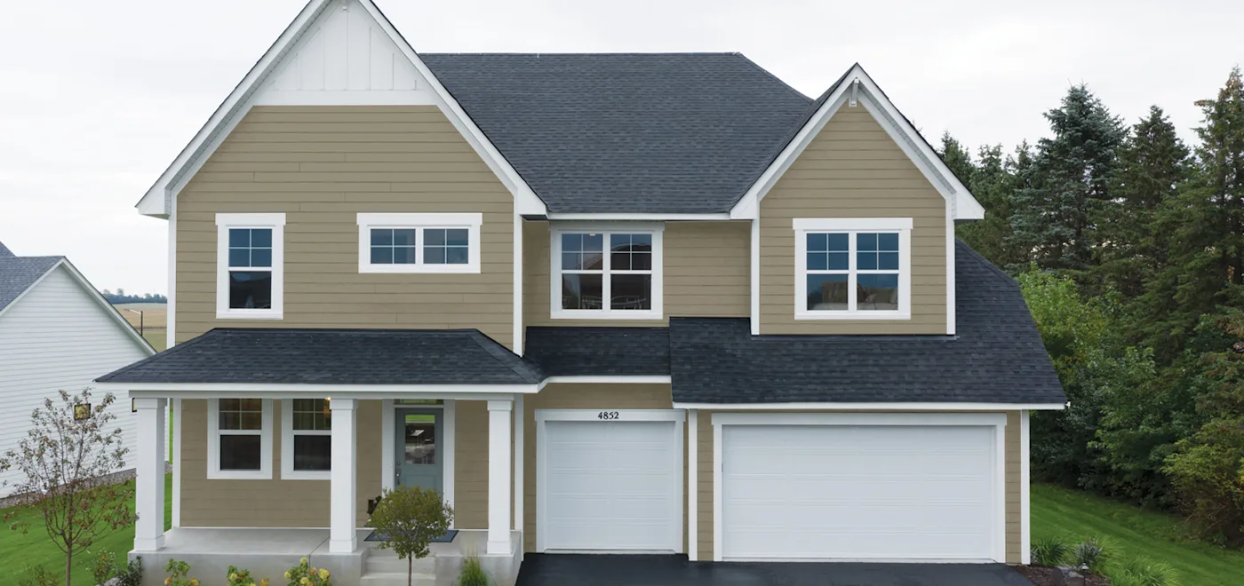 LP ExpertFinish Colors On Real Homes in Timberland Suede