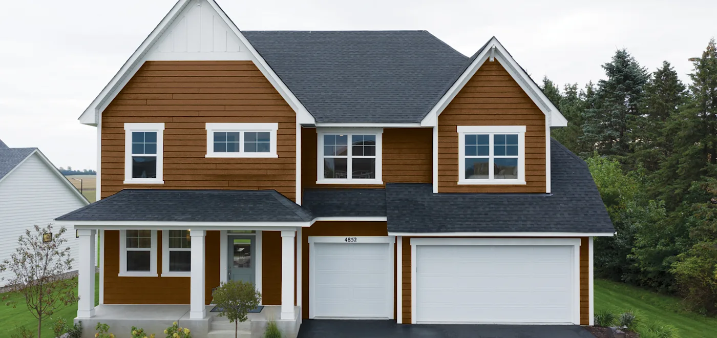 LP ExpertFinish Colors On Real Homes in Saffron Cedar