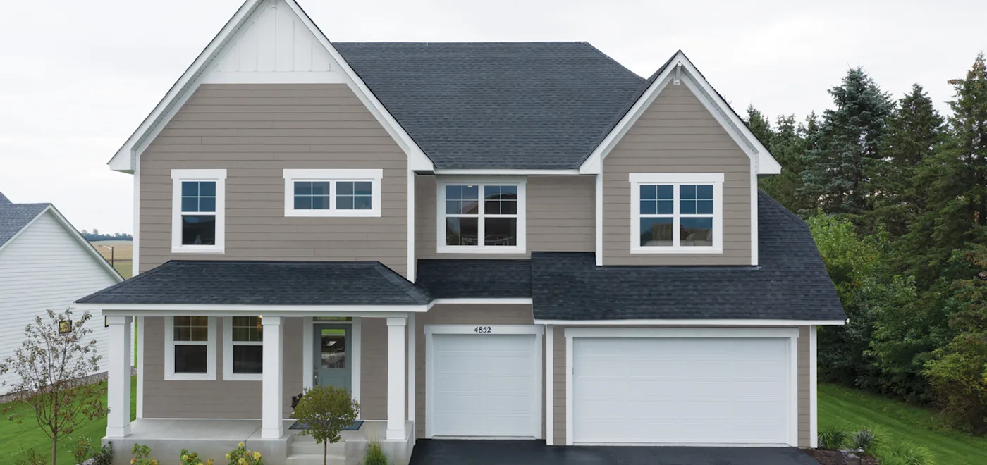 LP ExpertFinish Colors On Real Homes in Tundra Gray